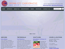 Tablet Screenshot of crowncitychiro.com
